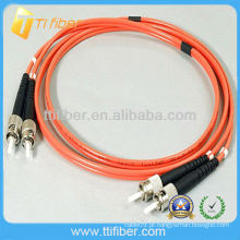 ST-ST MM Duplex Cordão de fibra óptica